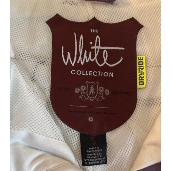 Burton Ski Snow Pants Purple Mauve Womens The White Collection Size Sm Dryride - Picture 15 of 15